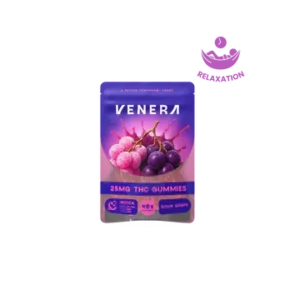 venera d9 thc gummies 40ct sour grape (
